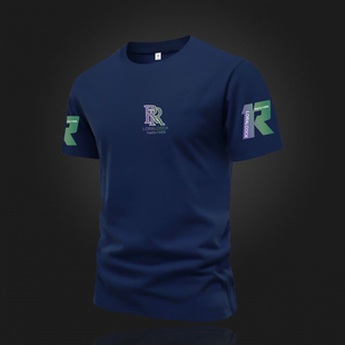 2026法国公鸡t恤短袖夏季新款纯棉透气ins潮流字母印花男士爆款