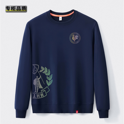 2025新款男士潮流卫衣罗乐公鸡新款圆领宽松长袖秋冬潮牌运动休闲