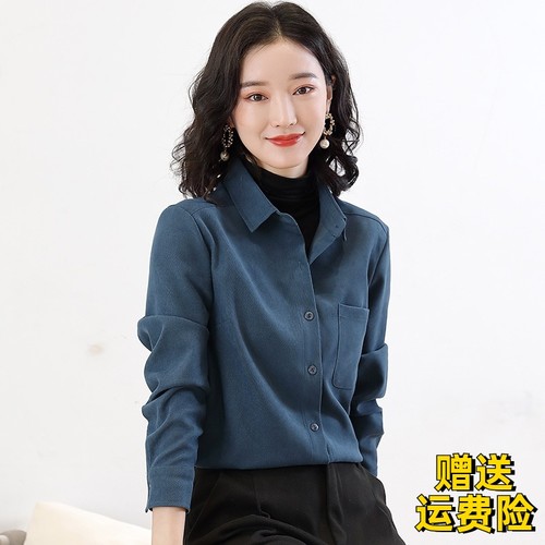 叠穿磨毛秋冬复古港味风外搭衬衫