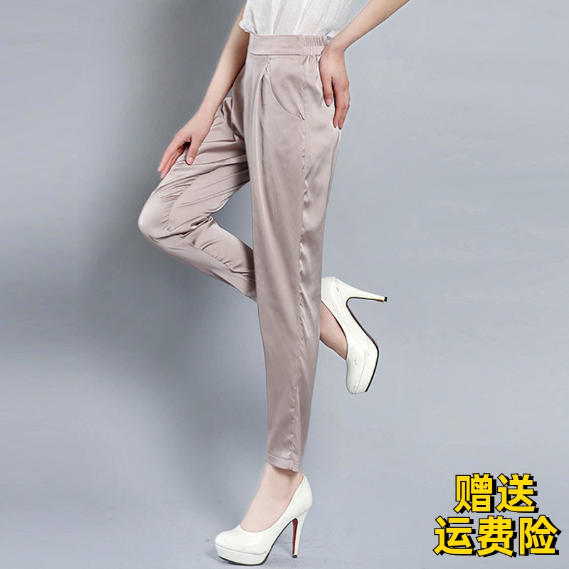 重磅小脚裤长裤薄款九分小脚裤