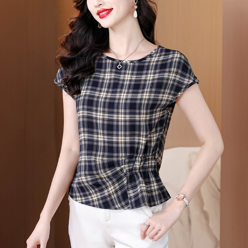 短袖女洋气休闲百搭上衣