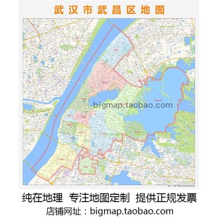 武汉市武昌区地图行政区划 2026路线定制区域划分贴图