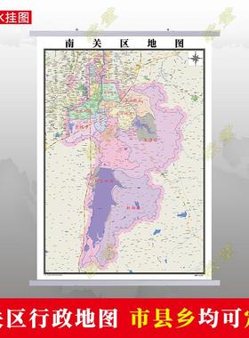 长春市南关区地图行政交通墙贴油画布简约办公室2026定制
