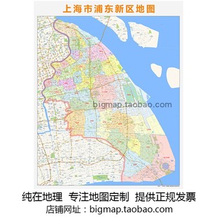 上海市浦东新区地图行政区划路线定制2026 区县区域划分贴图