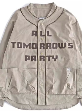 西山好牛COMFY阻燃字母绣花长袖衬衫户外机能多口袋外套棒球衫潮