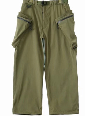 COMFY 23ss防水机能裤大兜裤大口袋户外工装裤余文乐潮牌日系长裤