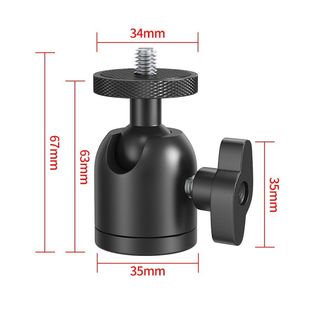 投影仪云台手机支架云台360度旋转金属云台1/4螺丝适配相机投影机