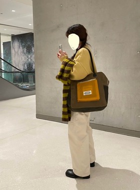 WINNOWx 英国British Millerain油蜡布防水复古手提包单肩包