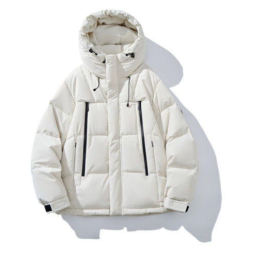 拉夏贝尔冬季保暖短款羽绒服男士