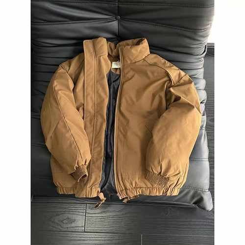 拉夏贝尔美式短款加厚羽绒棉服男