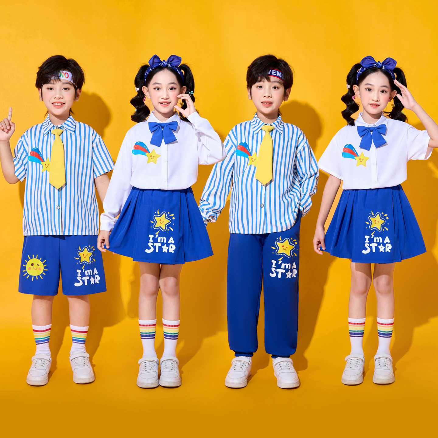 儿童合唱演出服诗歌朗诵班服