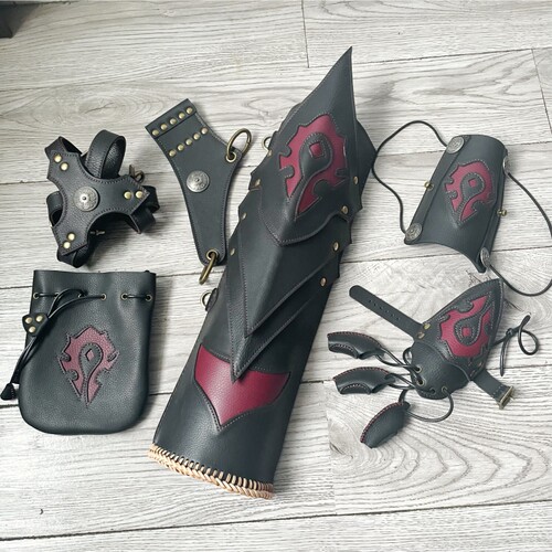 射箭箭囊箭壶护臂护指手工真皮