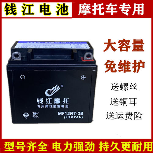 包邮摩托车电瓶12v125跨骑