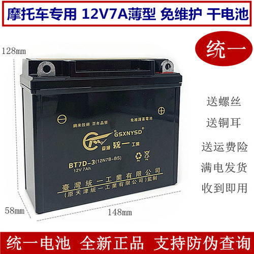 统一12v7a免维护干电池男士大运