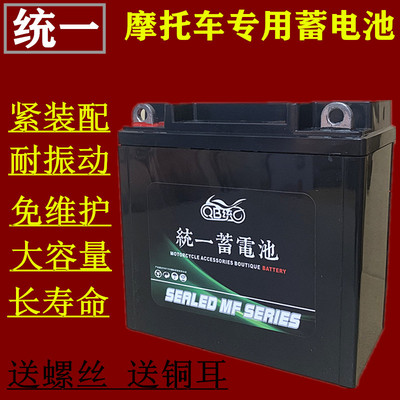 摩托车电池12v通用110ytx7a12伏