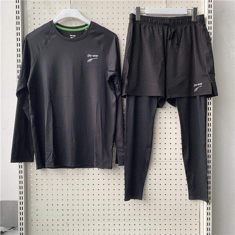 多威Do-win春夏男款运动套头衫卫衣长裤跑步套装训练服8322007A-M