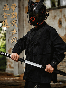 武士刃木刀带鞘拔刀剑居合道剑道唐横刀日式武术练习cos竹刀木剑