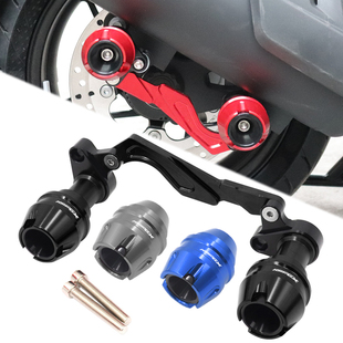 适用新大洲本田NS150GX改装配件排气管防摔棒保险护杠前轮保护球