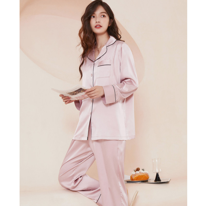 月子服夏季薄款产后冰丝3456月份哺乳期春夏开襟孕妇睡衣女春秋款