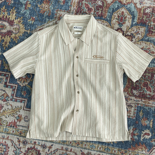 化学制品 海岛度假条纹短袖衬衫  S1_KHI_SHIRT