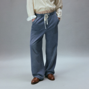 P2_DGY 直筒卫裤 BLU_SWEATPANTS_380G 中古市场淘来 化学制品