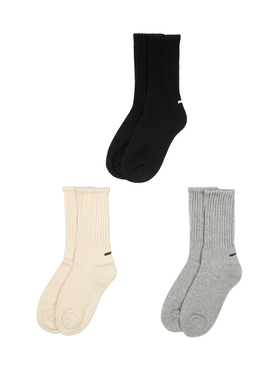 化学制品 90's 重磅堆堆袜 X3 A_BLK/GRY/WHT_SOCKS