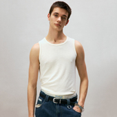 化学制品 针织肌理背心 T7_BLK_VEST_250G