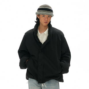 化学制品 中古感保暖棉夹克  J1_BLK_PUFFERJACKET