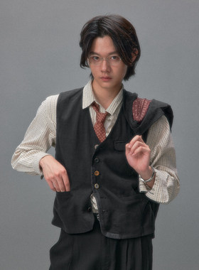 化学制品 银座十条 补缀西服马甲 J16_BLK/LGY_VEST