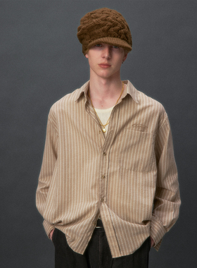 化学制品 小镇青年的卡其条纹衬衫  S2_KHI_SHIRT