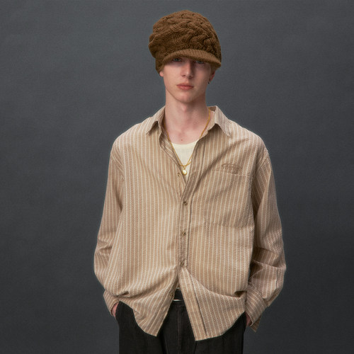 化学制品 小镇青年的卡其条纹衬衫  S2_KHI_SHIRT
