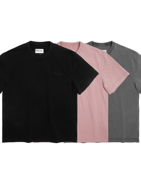 化学制品 定番贴布Logo T恤 T2_BLK_TSHIRT_230G