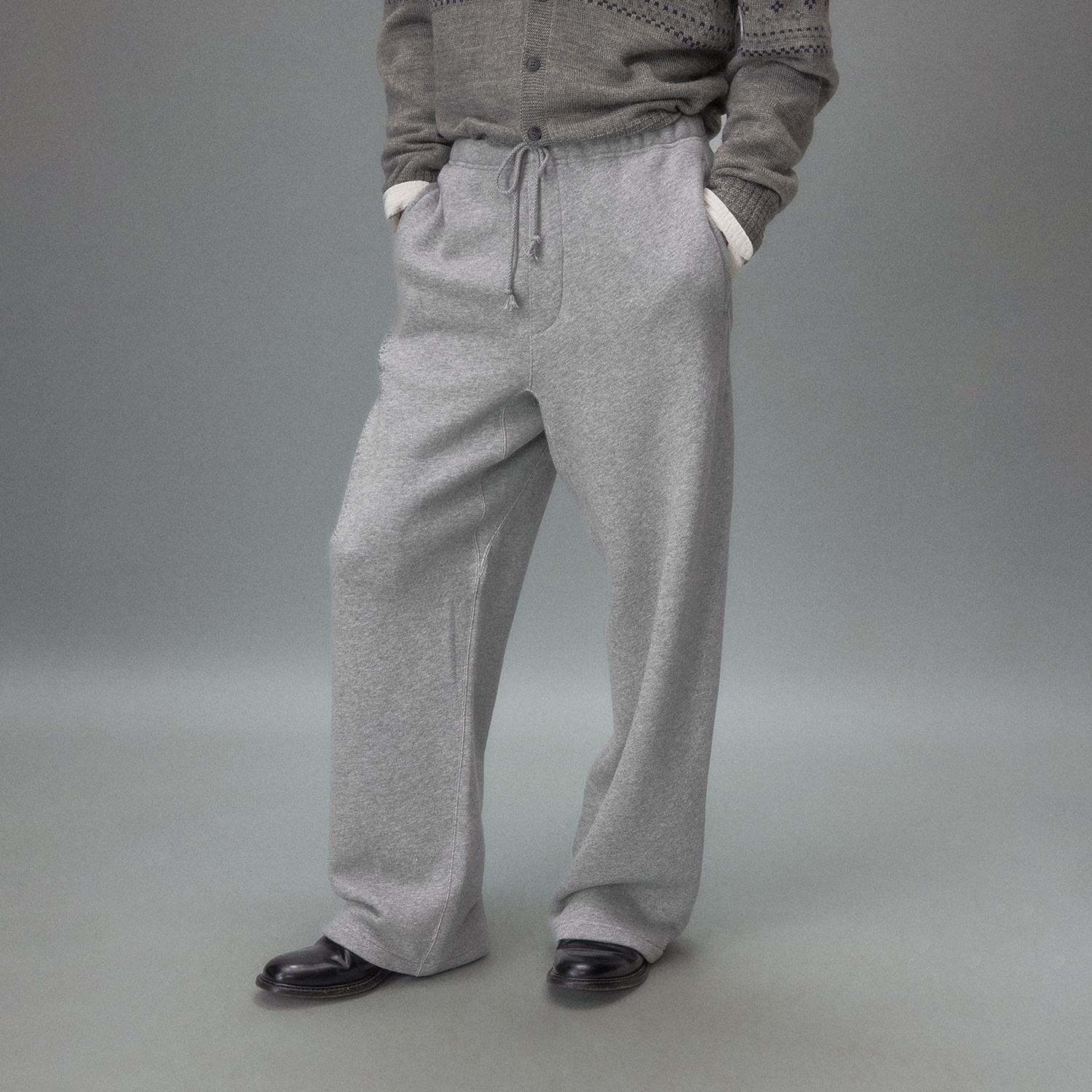 化学制品 池袋旧球场 复古直筒卫裤 P2_NVY/GRY_SWEATPANTS