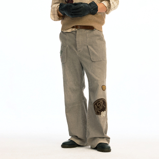 P4_BWN 营地补丁灯芯绒裤 GRY_CHINOS 阿拉斯加猎鹿人 化学制品