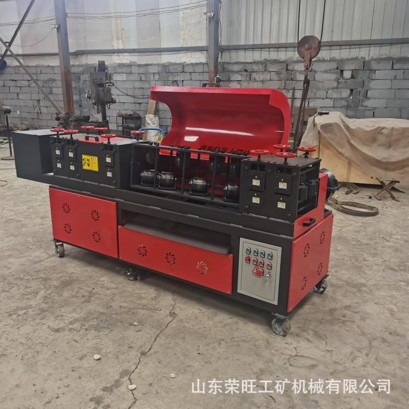 钢筋调直机全自动钢管调直除锈喷漆一体机多功能管材除锈调直机