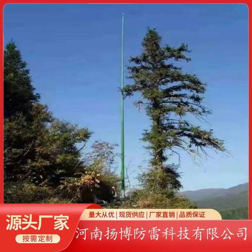 古树防雷防侧闪避雷针 复合绝缘古树避雷针 高度10-30米按需配置