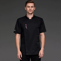 Черный топ с одной частью (короткие рукавы)