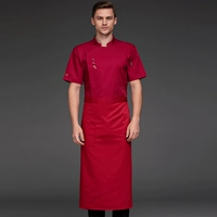 Красный фартук, короткий рукав