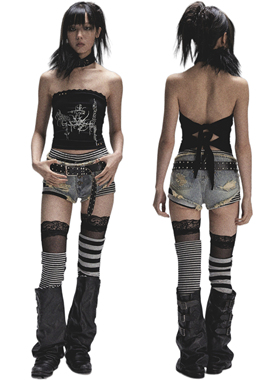 NONAME SPACE棉质重工牛仔百搭破洞洗水做旧牛仔超短裤