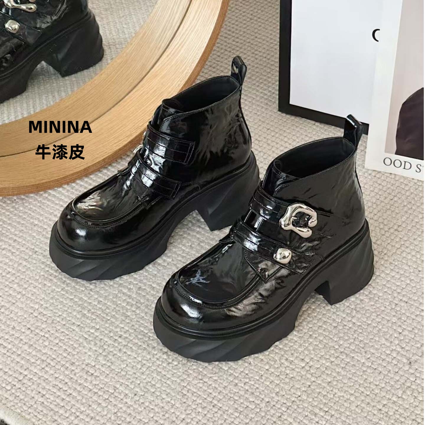 纯皮马丁靴舒适轻便软底光高端鞋