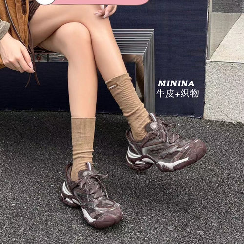 纯皮运动鞋女舒适轻便软底高端鞋