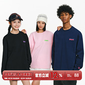 街头加绒保暖打底衫 T恤男宽松美式 上衣 小火苗火焰横排长袖 BURNIN