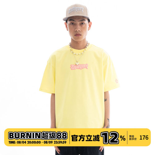 BURNIN发泡印花休闲短袖