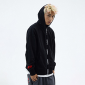 loop logo拉链帽衫 秋款 BURNIN 宽松街头宽松情侣开衫 连帽卫衣