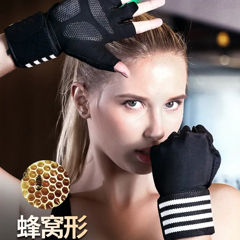 健身半指男女手套哑铃单杠力量