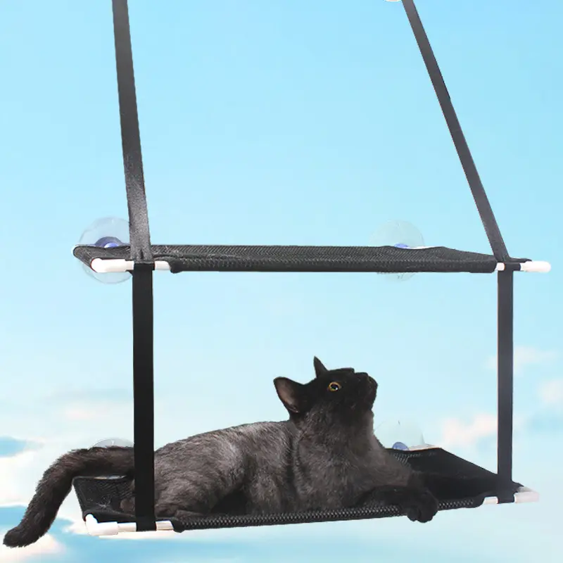 新款宠物猫吊床吸盘式猫爬架玻璃