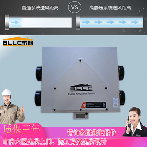 源自欧洲技术高静压中央新风系统
