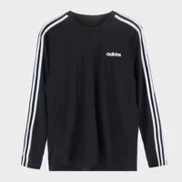 ADIDAS Adidas mùa thu nam cổ tròn giản dị chạy áo thun dài tay EI5647 EI5646 - Áo phông thể thao áo thun anta