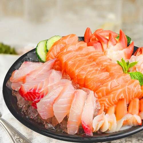 新疆三文鱼虹鳟刺身整条新疆海鲜生片寿司料理品【顺丰冷链】