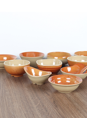 仿瓷火锅店调料碗密胺餐具商用餐厅饭店汤碗烤肉店分格味碟油碟碗